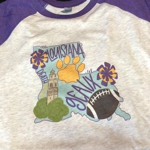 Louisiana Raglan Shirt - LSU